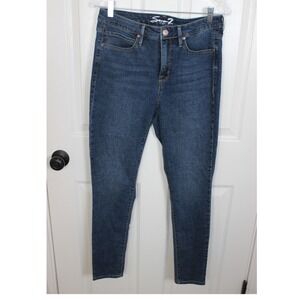 Seven 7 Jeans Womens Size 6 Blue Denim High Rise Skinny Casual Pants